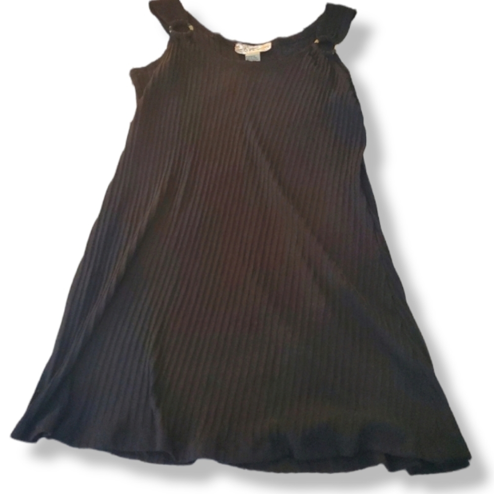J. Valdi Black Sleeveless Top